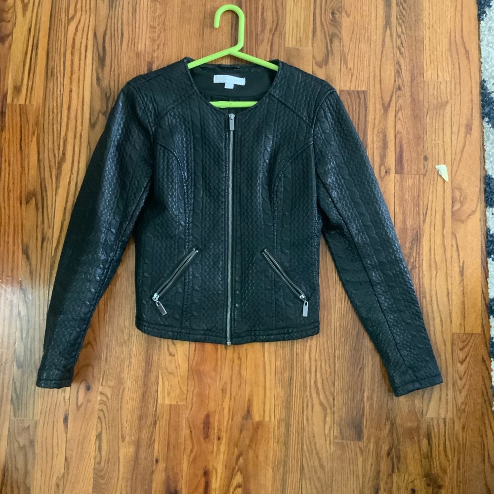 New YOrk & Company animal LEather Jacket